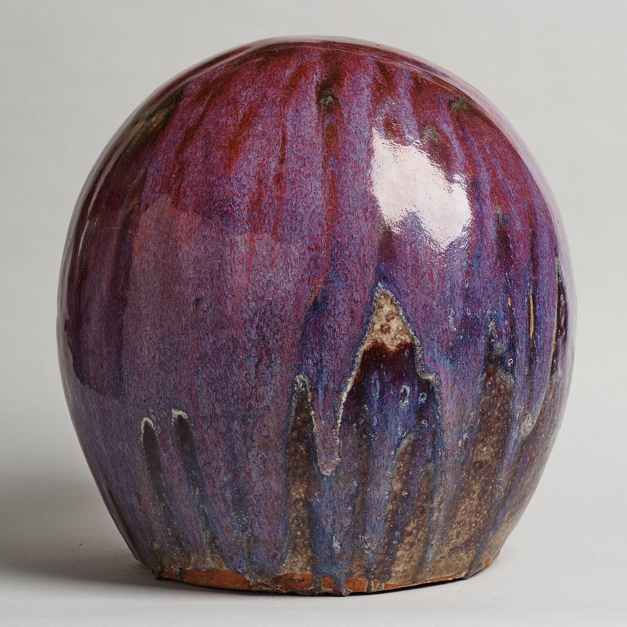 ULLA & GUSTAV KRAITZ, a stoneware "Sphere" sculpture, Fogdarp, Förslöv, Sweden.