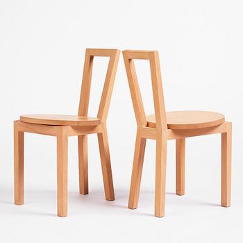 Navet, stolar, sex stycken, "Navet Chair", Stockholm 2019.