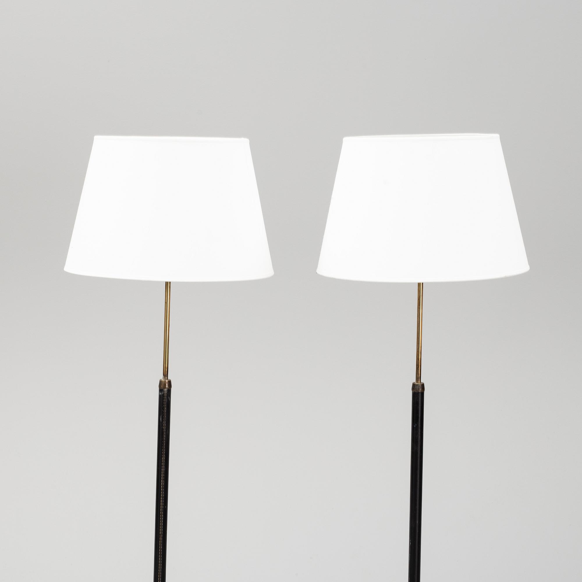A pair of floor lamps from Falkenbergs belysning in the second half of the 20th century.