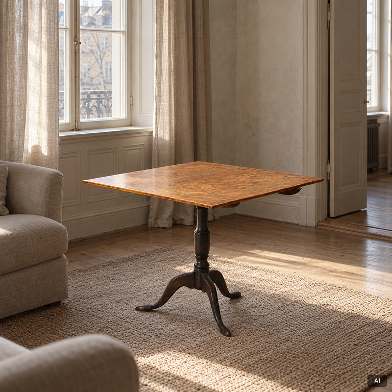 Lars Lindell, gate-leg table, Köping, first half of the 19th century.