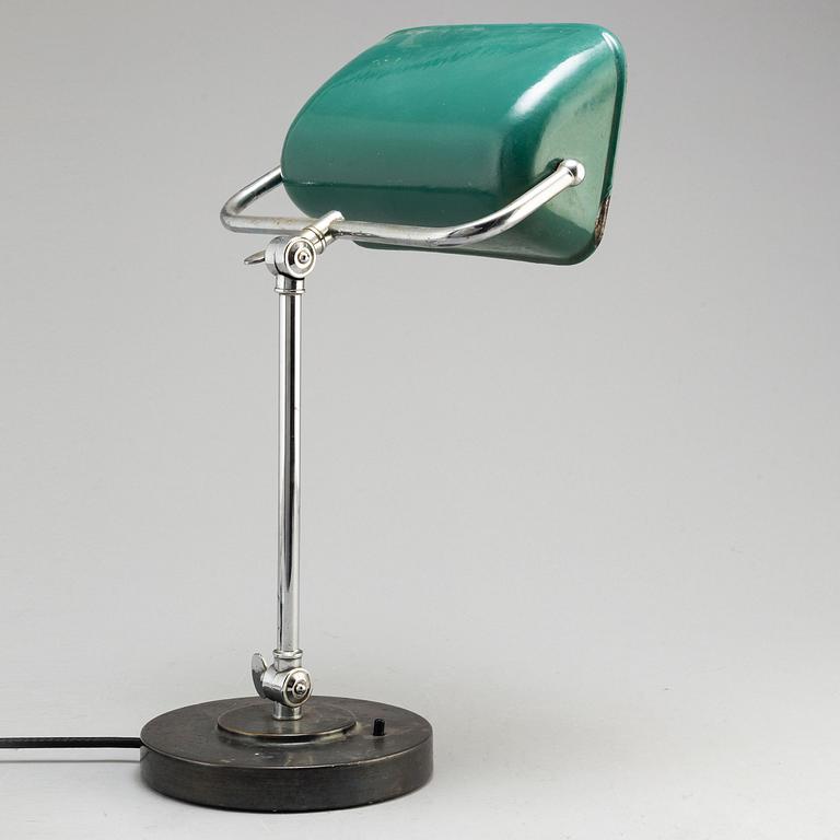 BÖHLMARKS LAMPFABRIK, a table light, 1930's.