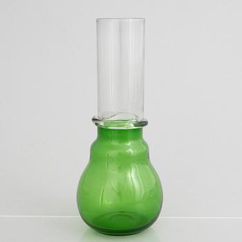 Oiva Toikka, an "OT 13" glass vase, Nuutajärvi Notsjö, Finland 1965, ed 38/100.