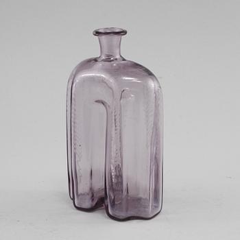 FLASKA, glas, 1800-tal.