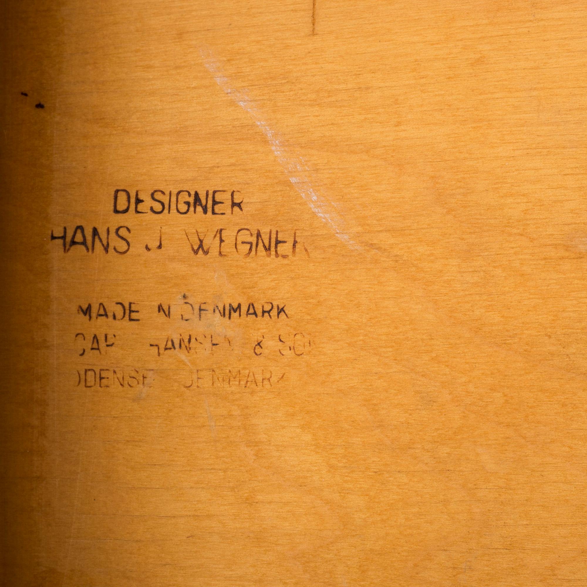 Five model CH-29 chairs by Hans J Wegner,Denmark, mid 20th century.