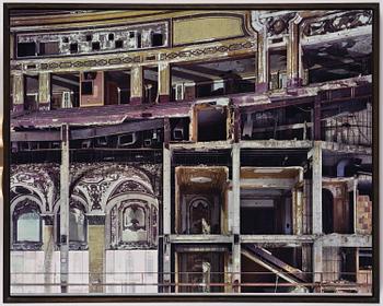 Yves Marchand & Romain Meffre, "Structure Cut, Michigan Theater, Detroit", 2007.