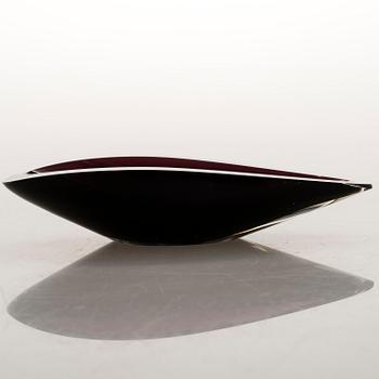 KAJ FRANCK,  A glass bowl signed Kaj Franck Nuutajärvi Notsjö -53.