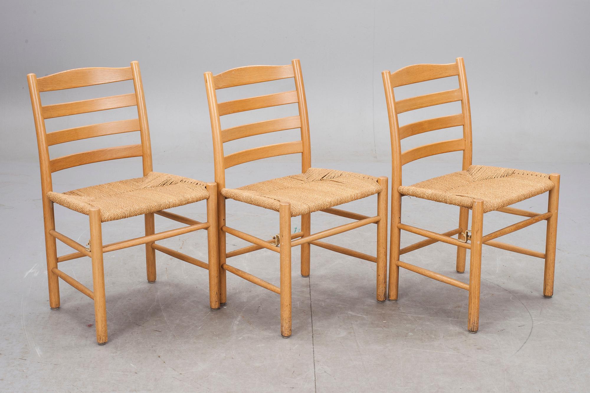 STOLAR, 6 st, "kyrkstolen", Kaare Klint, Danmark.