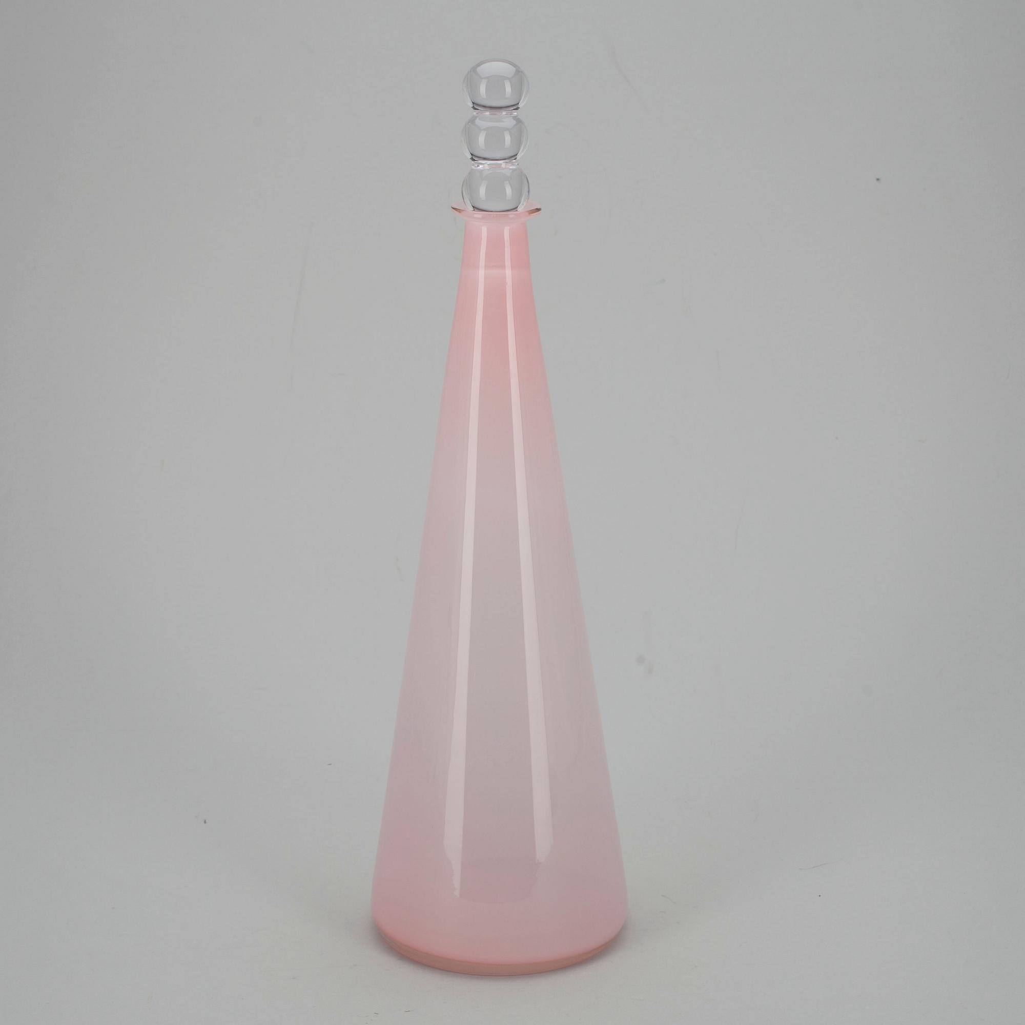 FLASKA, glas, "Tzarina", signerad Nanny Still, Riihimäen Lasi.