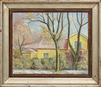 Ester Gehlin, oil on canvas signed and dated 1938.