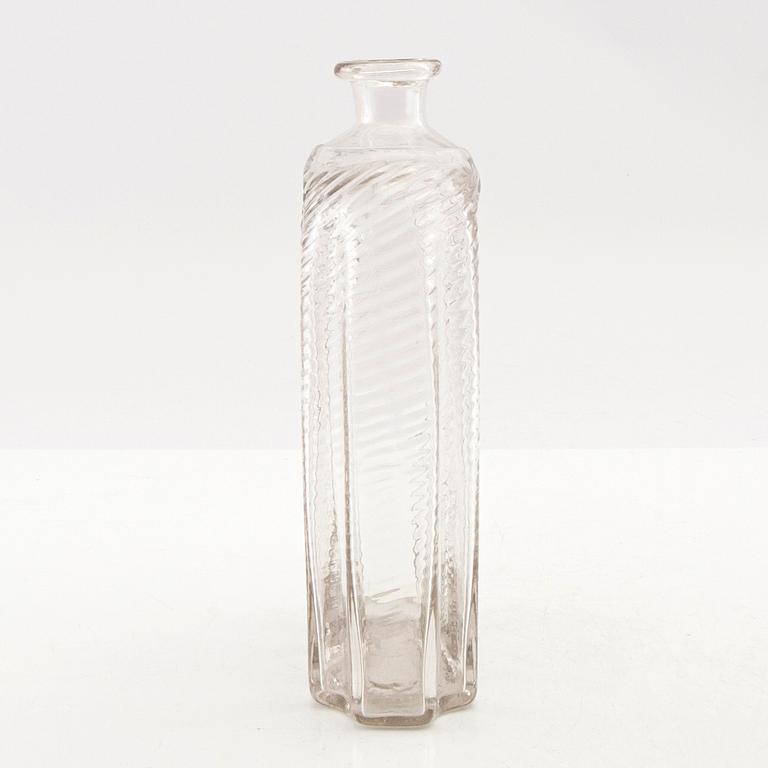 A  Swedish glass bottle, Skånska Glasbruket, 18th century.