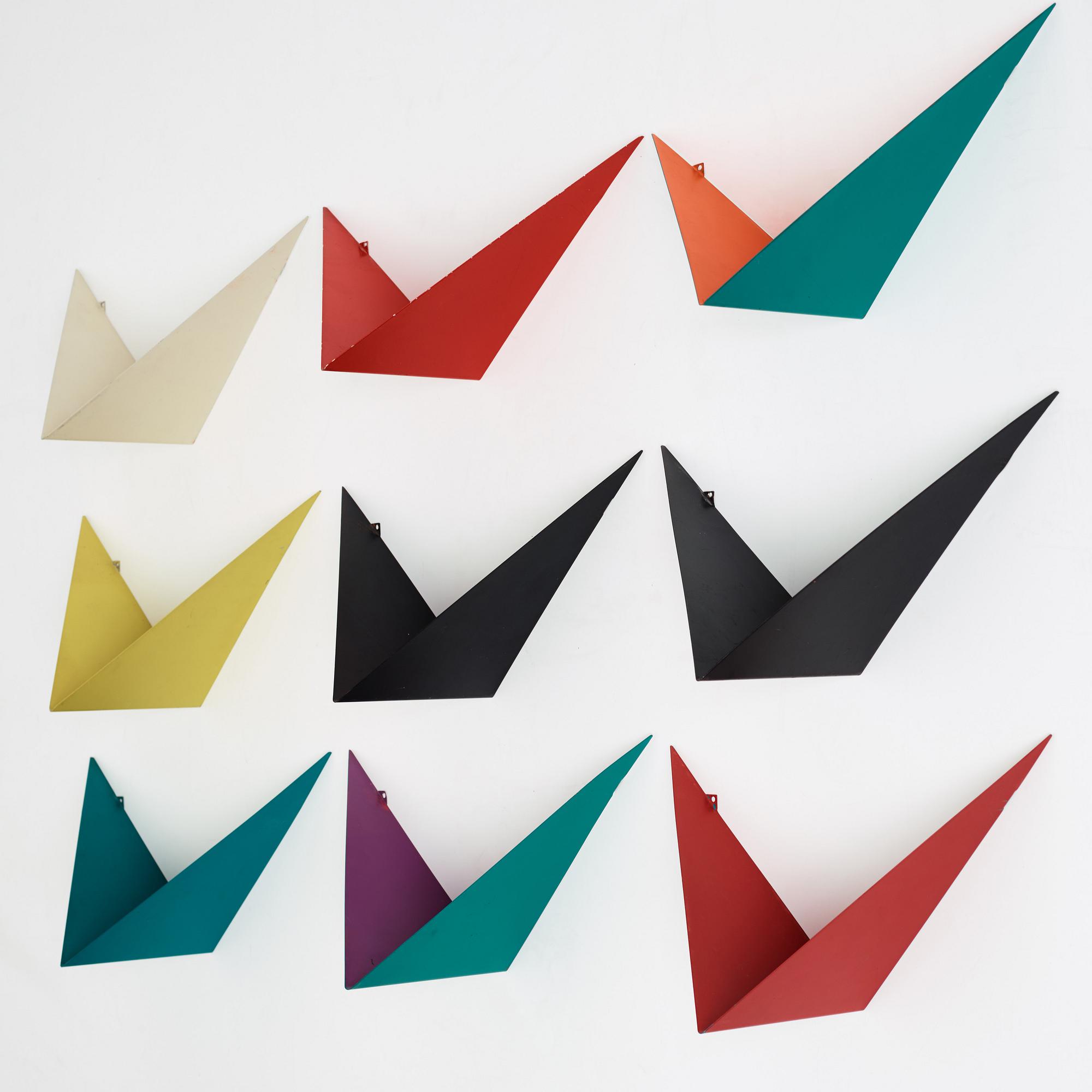 POUL CADOVIUS, "Butterfly" a set of 9 shelves, Danmark 1950-60's.