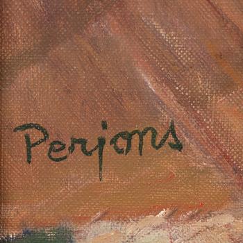 PER-HILDING PERJONS, oil on canvas, signed.