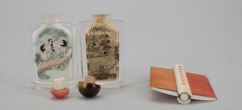 SNUSFLASKOR, 2 st, Kina samt KAM, Japan, 1900-tal.