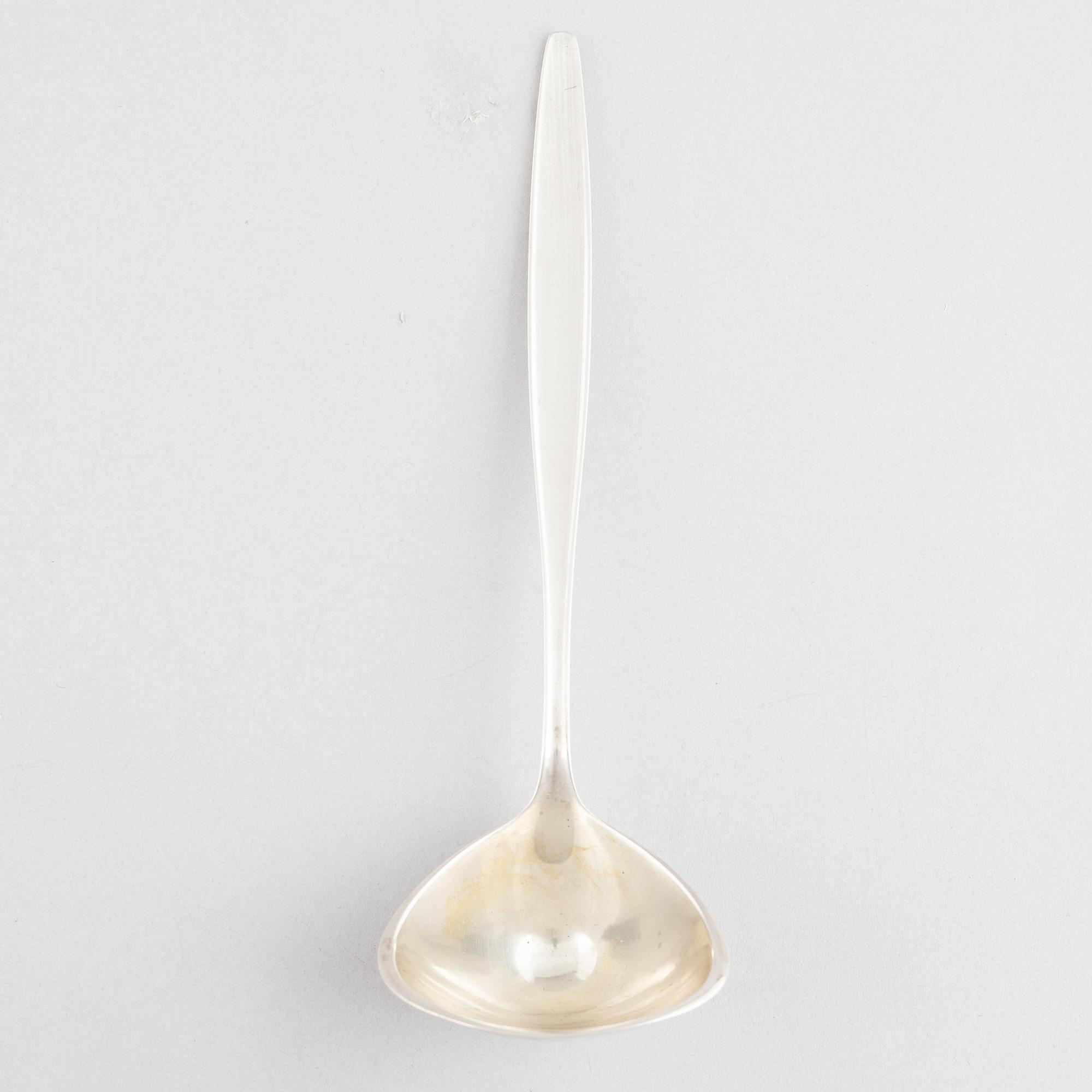 Tias Eckhoff, sauce ladle, sterling silver, model Cypress, Georg Jensen, Denmark.