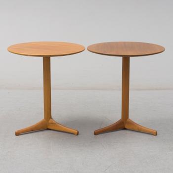 A pair of Kerstin Hörlin-Holmquist 'Äpplet' tables, for Nordiska Kompaniet, 1965.