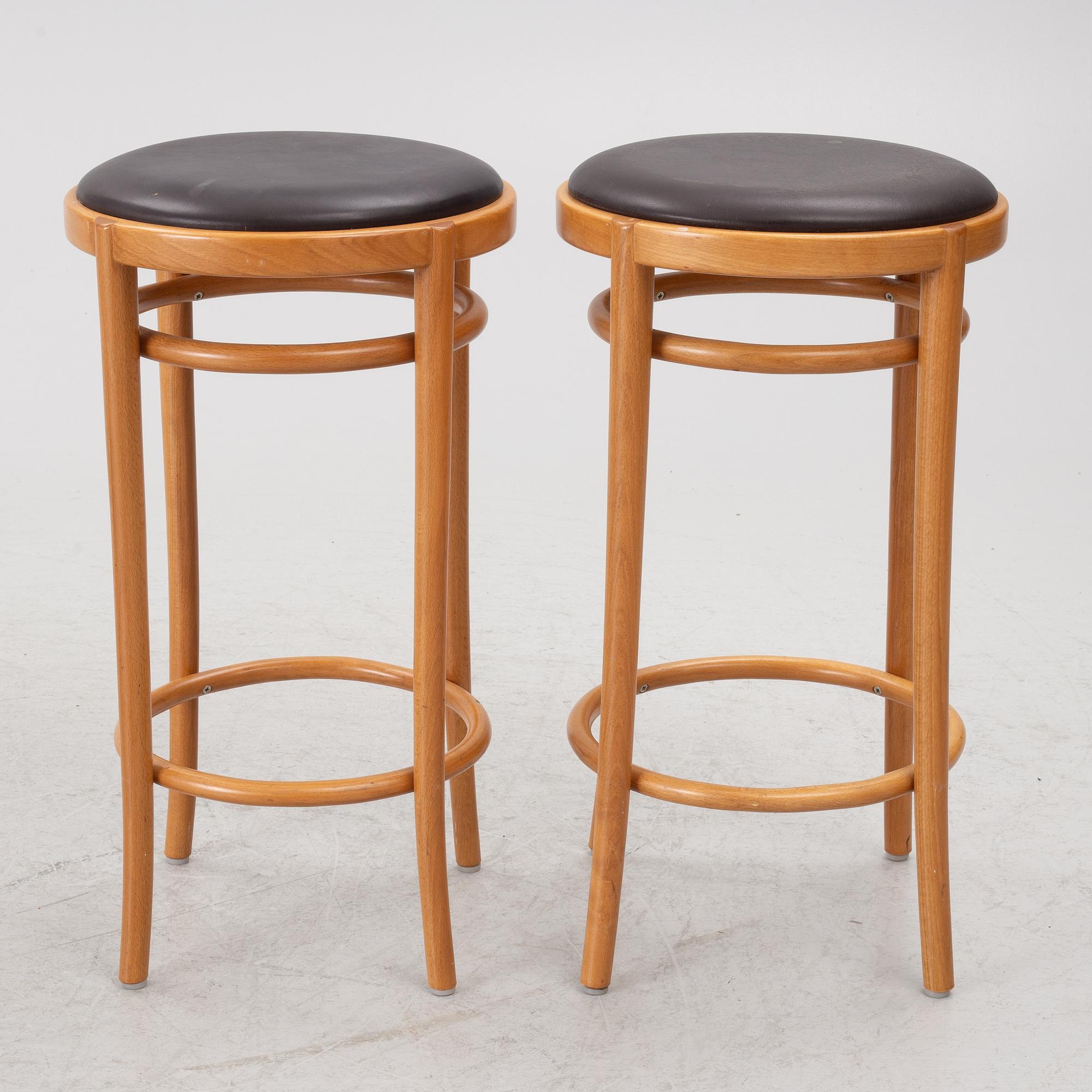 Jonas Bohlin, Four 'Piruett' bar stools, Gemla Fabrikers AB, 2008.