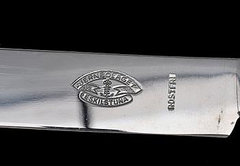 BESTICKSERVIS,127 delar, silver, modell "Svensk rund", GAB, Stockholm, 1900-talets mitt. Vikt 2598g.