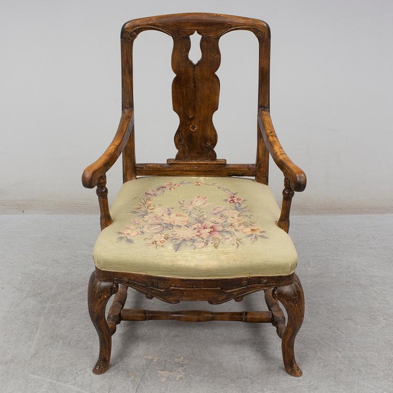 A first half of the 18th Century Baroque armchair.