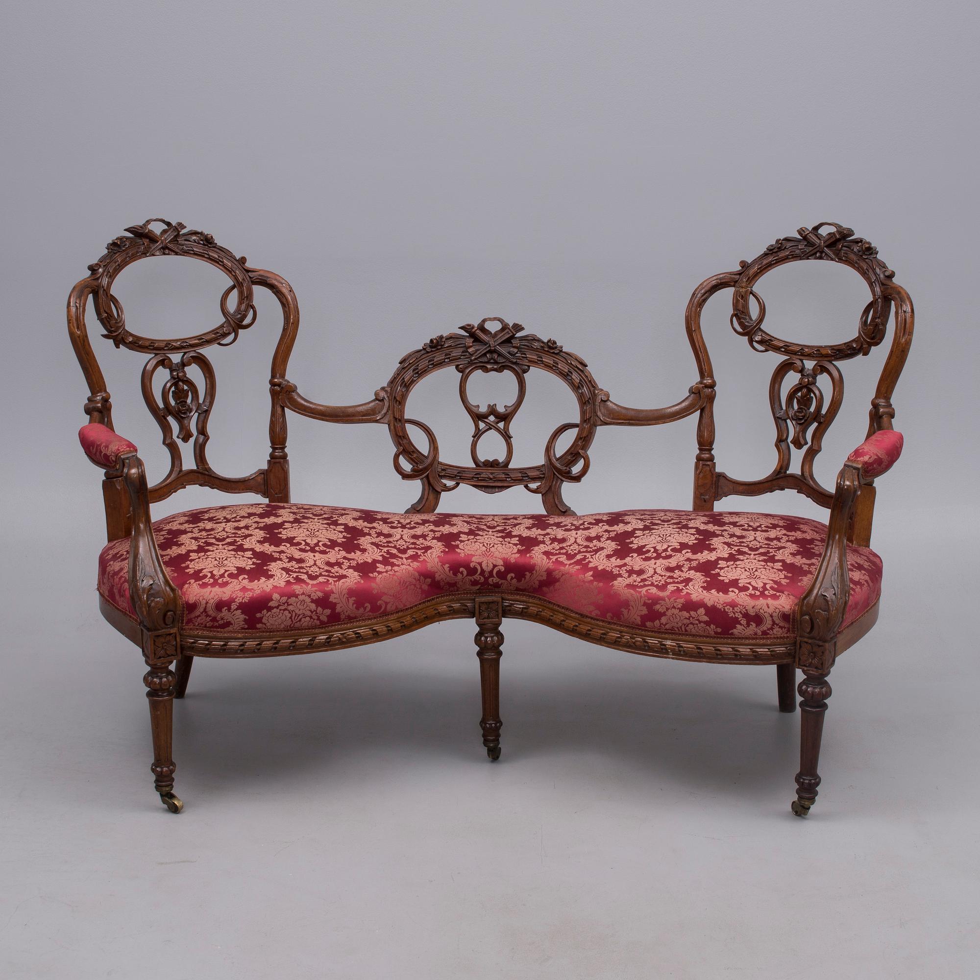 SOFFA, rokokostil, 1800-talets slut.