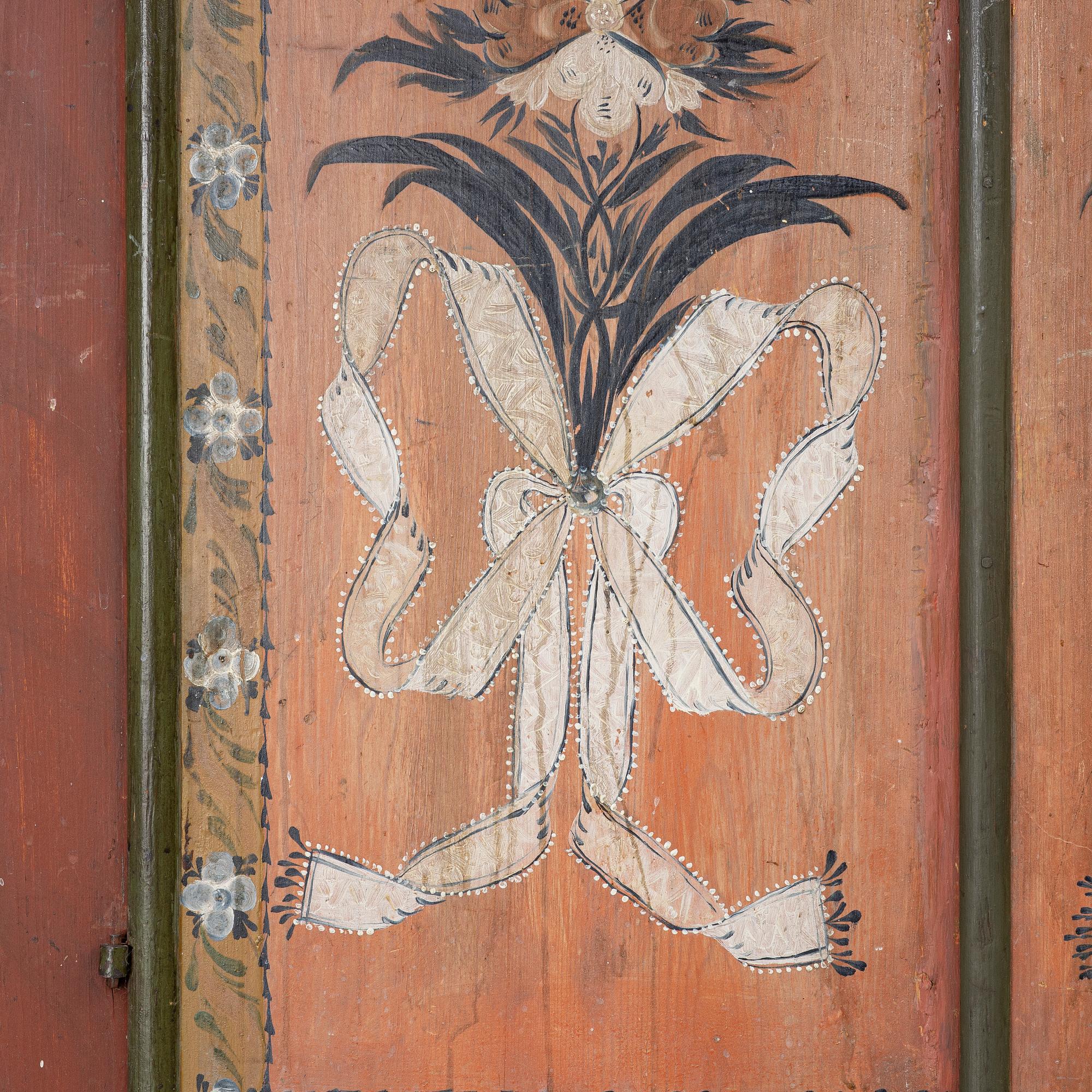 A cabinet from Jämtland, Sweden, dated 1831.