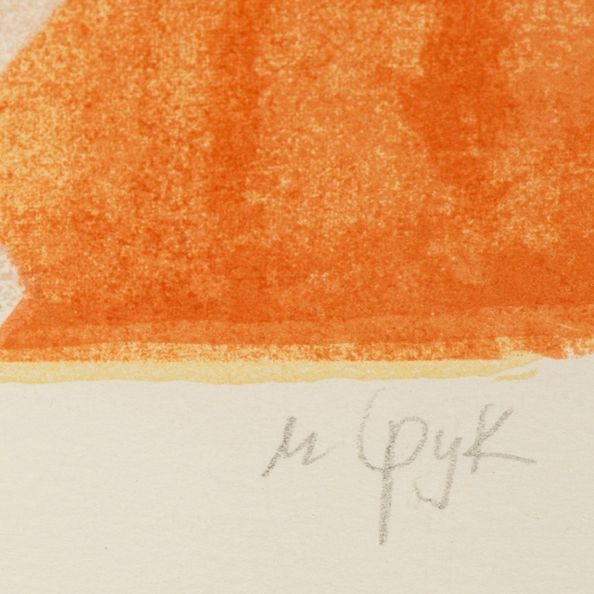 Madeleine Pyk, färglitografi, signerad 756/5000.