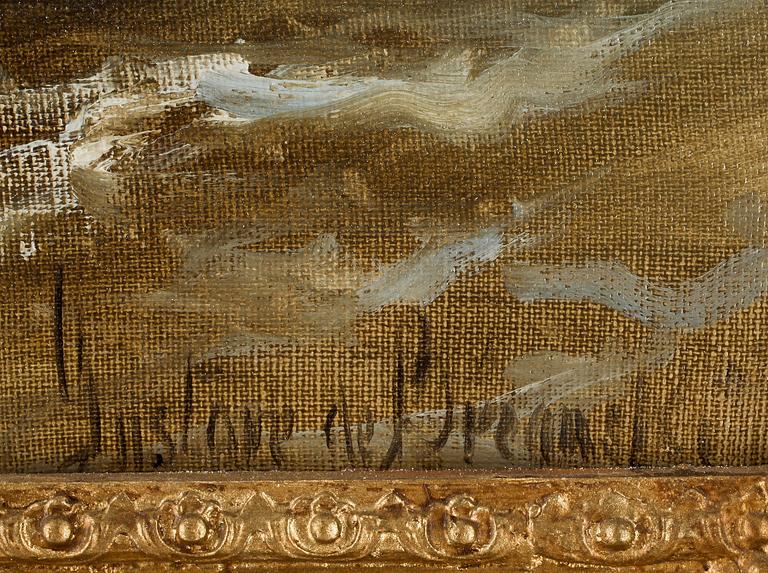 GUSTAVE DE BREANSKI, olja på duk, signerad.