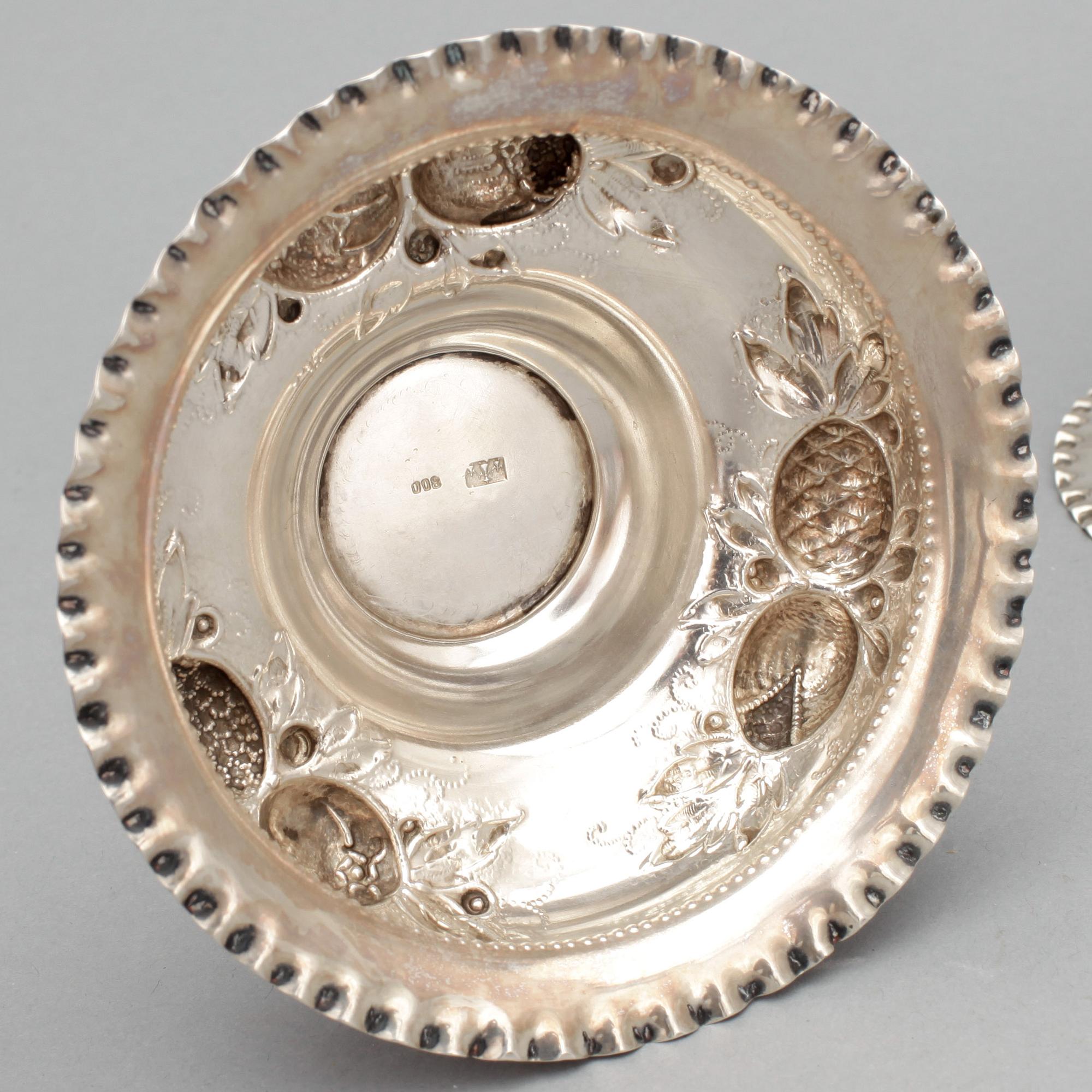 LJUSSTAKAR, ett par, silver, 1900-talets första hälft. Vikt ca 440 gram.