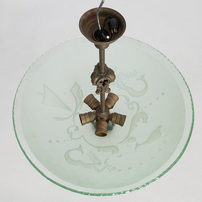 Ceiling lamp, first half of the 20th century.