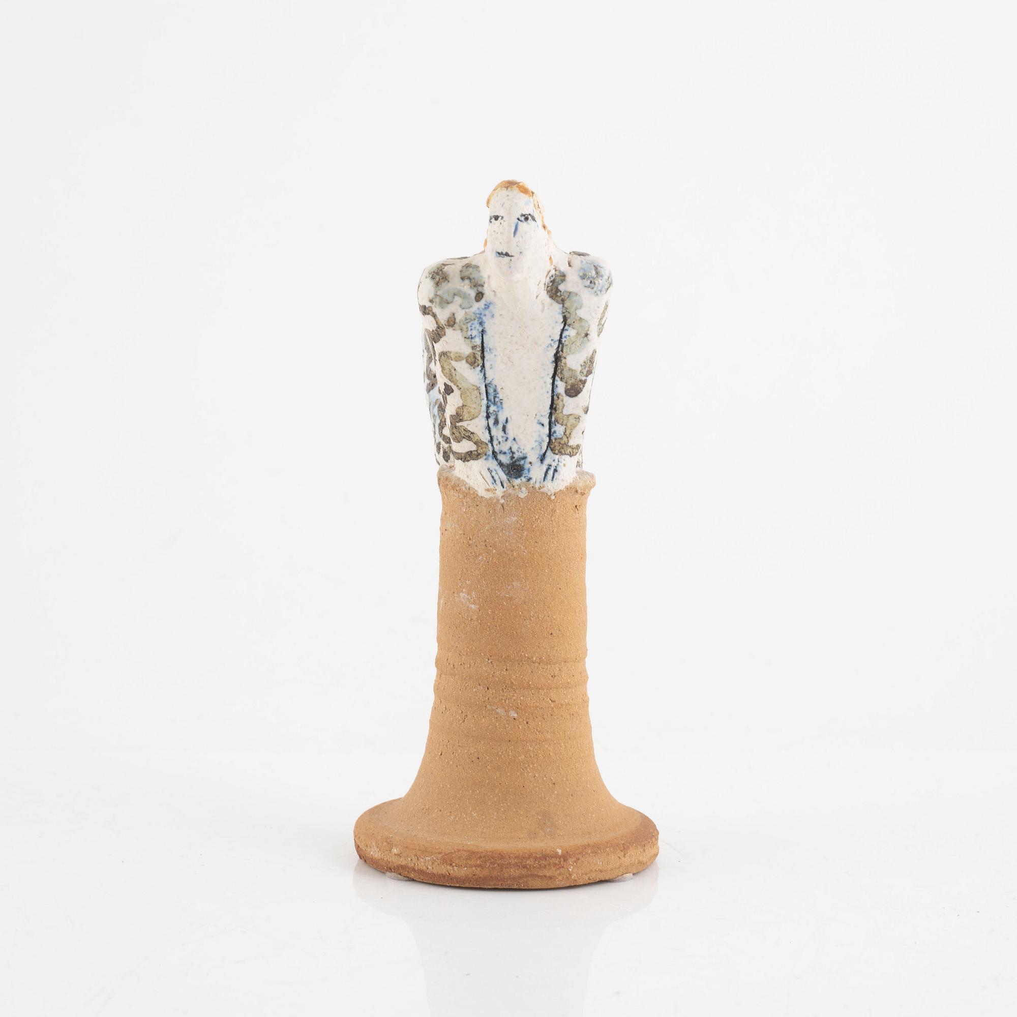 Lisa Larson,  "Leopardkvinna", a stoneware sculpture.
