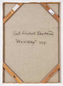 Carl-Fredrik Ekström, signerad och daterad 1997 a tergo. Olja på duk.