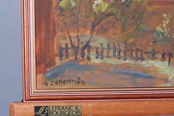 ZETTERSTRÖM, GUNNAR. Olja på pannå. Sign.