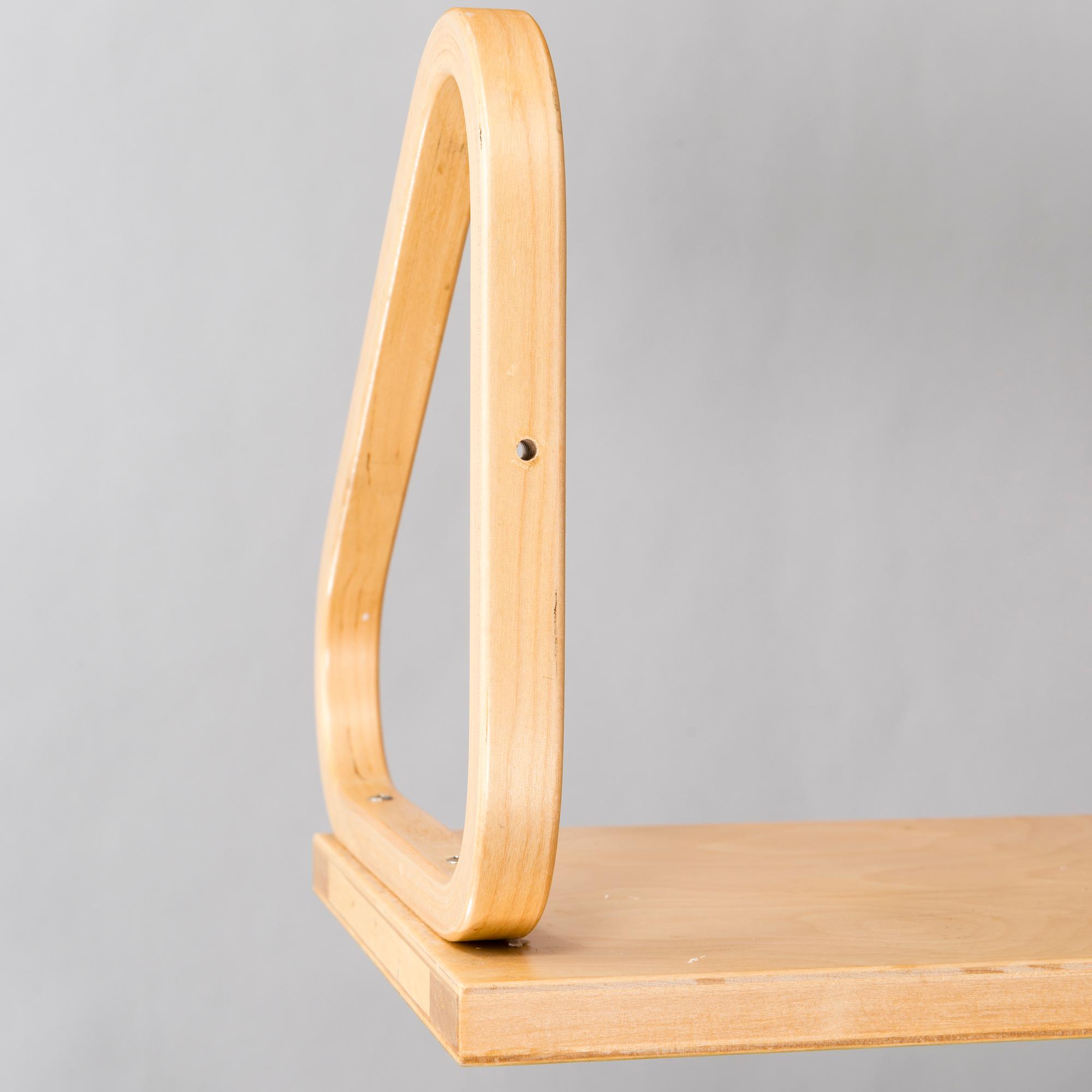 ALVAR AALTO, a set of four '112B' shelves for Artek, latter half of the 20th century.
