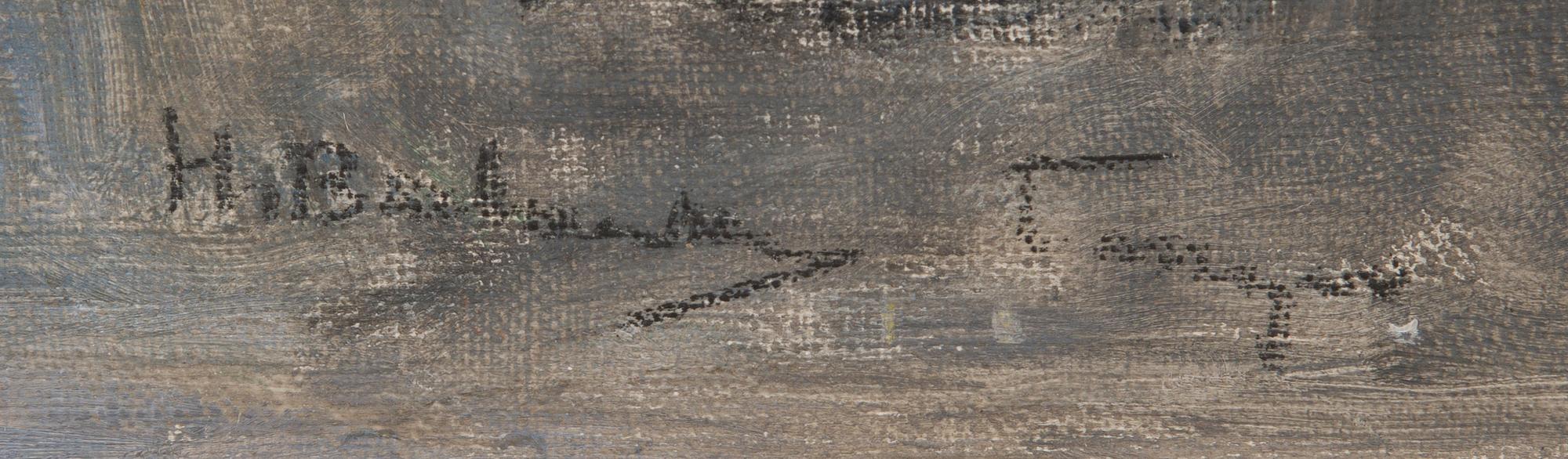 HUGO BACKMANSSON, oil on board, signed.