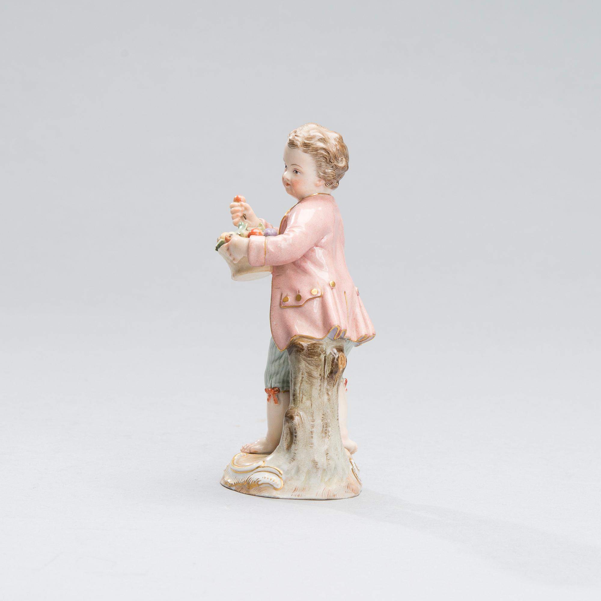 FIGURIN, porslin, Meissen, 1800-tal.