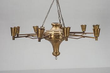 TAKLAMPA, 1900-talets mitt. Diam 150, höjd c:a 50 cm.