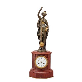 1482. A Farcot & Laurent table clock, France late 19th century.