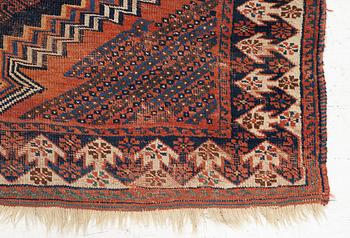 Matta, antik afshar, ca. 142 x 120 cm.