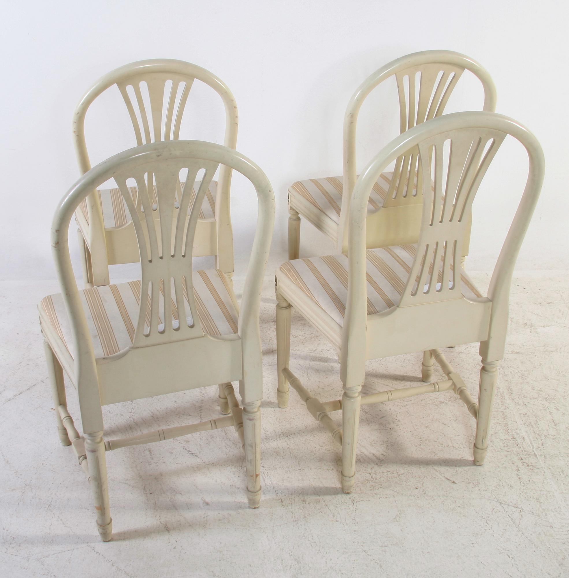 STOLAR, 4 st, gustaviansk stil, sent 1900-tal.