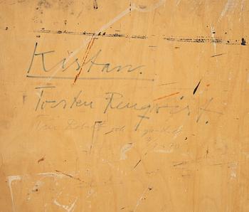 Torsten Renqvist, assemblage i låda, a tergo signerad.