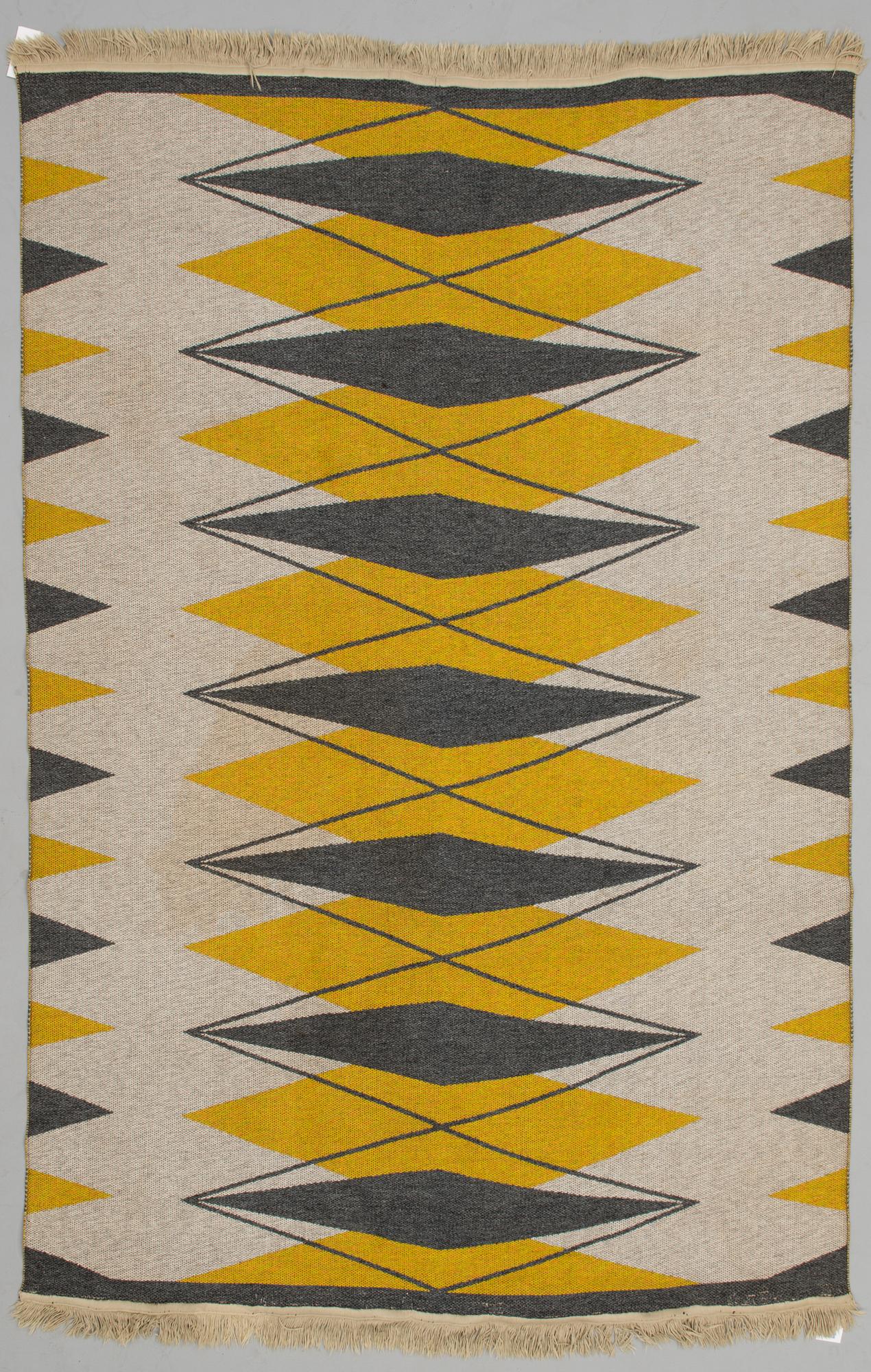 MATTA, möjligen Astrid Sampe, 1900-talets mitt. Ca 222x150 cm.