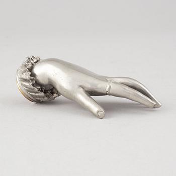 Estrid Ericson, a pewter and brass seal/paperweight from Firma Svenskt Tenn.