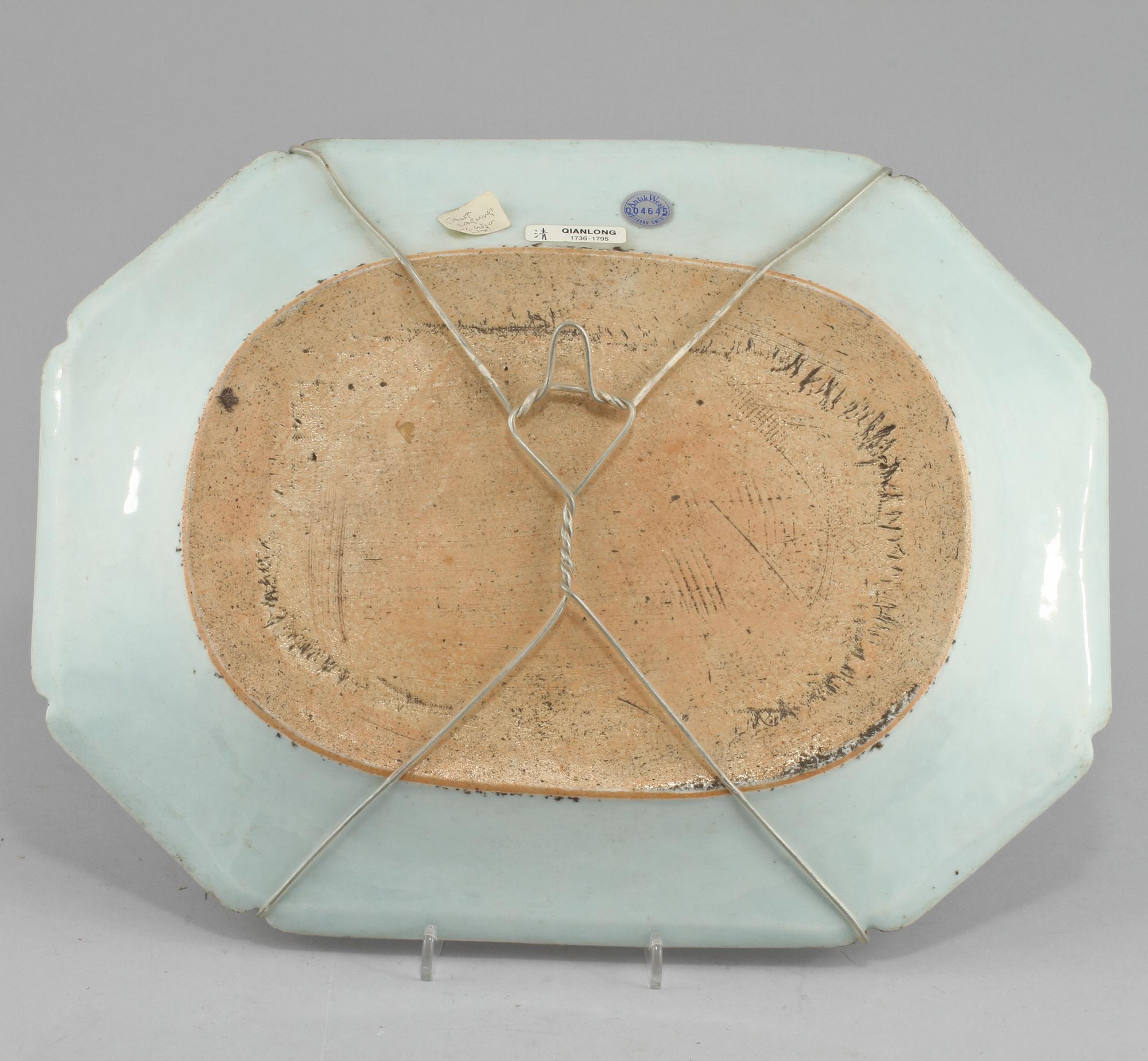 STEKFAT, porslin, Kina, 1700-tal.