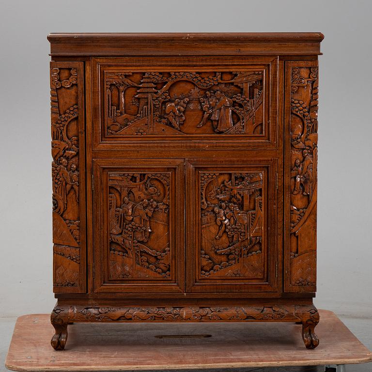 A 20th century chinese bar cabinet.