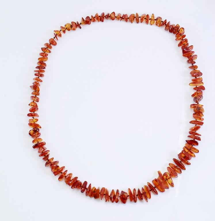 COLLIER, bärnsten.