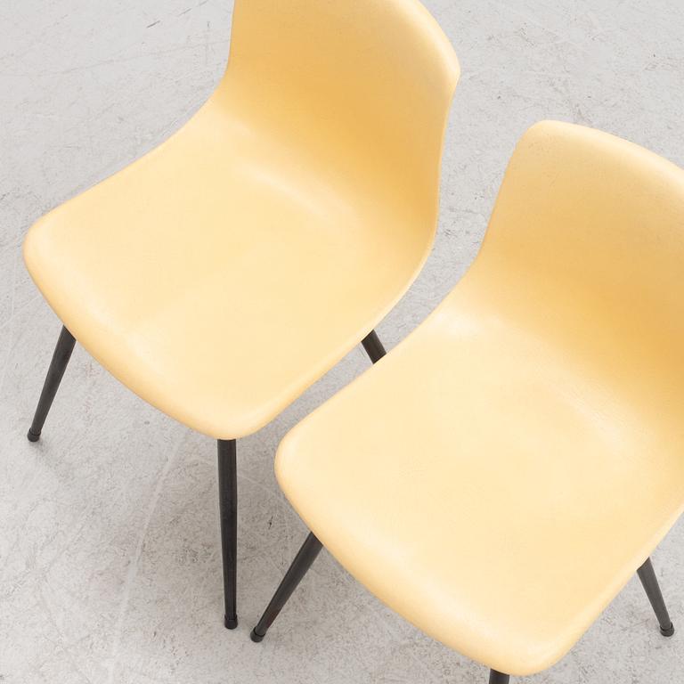 Arthur Lindqvist, a pair of chairs, prototypes, Grythyttans Stålmöbler.