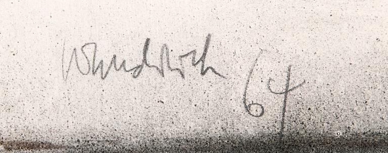 Paul Wunderlich, mixed media signed and datead 64.
