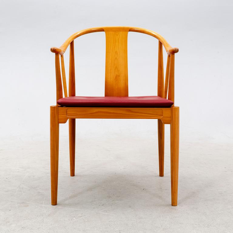 Hans J Wegner, a Kina-stilen armchair for Fritz Hansen, Denmark, dated 1994.