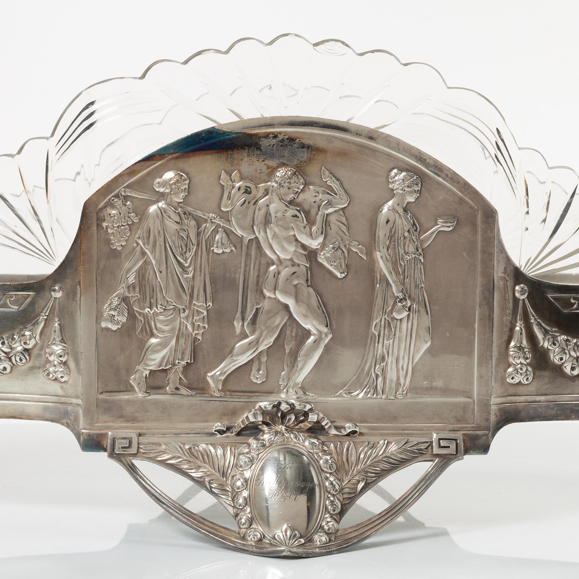 Jardinière, Art Nouveau, Württembergische Metallwarenfabrik (WMF) early 20th century.