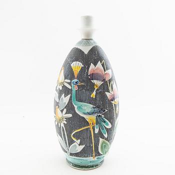 Table lamp Tilgmans mid-20th century glazed stoneware.