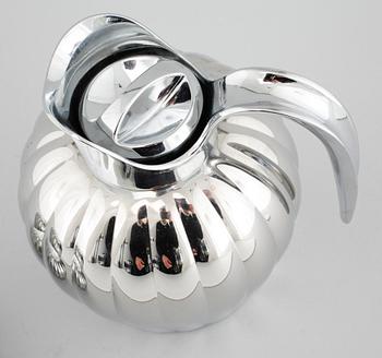 TERMOSKANNA samt PÅSKÄGG, 2 st, rostfritt stål, delvis Sigvard Bernadotte, Georg Jensen, 2000-tal.